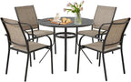 AECOJOY 5 Piece Patio Table and Chair Set by AECOJOY