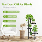 Plant Stand Indoor Outdoor, 5 Tier Metal Flower Pot Shelf Holder Clearance - Image 4