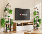 Plant Stand Indoor with Grow Lights, 6 Tiered Tall Plant Shelf, Half-Moon Plant - Image 3