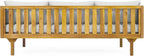 Merax 67.5" Outdoor Patio Daybed 3 Seater Sofa Bed, Acacia Wood Frame - Image 6