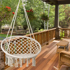 Sonyabecca LED Macrame Hammock Hanging Swinging Chair, Indoor/Outdoor Hanging - Image 6