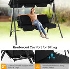 VINGLI Heavy Duty 550 LBS Upgraded 2 Person Outdoor Porch Swing - Image 2