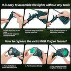 Spotlight Outdoor – 120V Plug-In, 6500K Cool White LED Landscape Lighting - Image 9