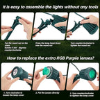 Spotlight Outdoor – 120V Plug-In, 6500K Cool White LED Landscape Lighting - Image 9