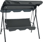 Outsunny 3-Seat Outdoor Patio Swing Chair by Outsunny
