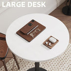 Flamaker Round Bistro Pub Table Modern Style Metal Base MDF Top Cocktail Bar - Image 7