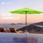 JEAREY 9FT Outdoor Patio Umbrella Outdoor Table Umbrella - Image 7