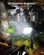Solar Spot Lights Outdoor IP67 Waterproof 10 Pack, 63 LED 3 Modes Solar - Image 7
