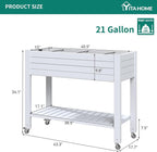 YITAHOME 3.6x1.5x2.8 FT Elevated Garden Bed Kit - Image 7