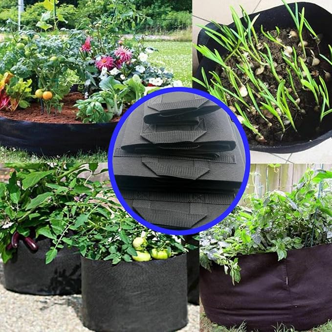 GROWTNT 10 Gallon Grow Bags 24 Pack, 10 Gallon Fabric Pots, Garden Bags to Grow - Image 5