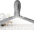 Hammock Chair Large Hammock Swing, 110 x 150cm Load 150kg, Cotton Hammock Chair - Image 4
