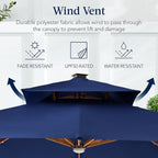 Best Choice Products 10ft Square Cantilever Patio Umbrella w/Base Included - Image 7