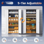Yizosh Metal Garage Storage Cabinet - Image 7