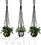 RIFNY Macrame Plant Hanger for 5 to 10 Inch Plant Pots, 35 Inch Indoor Handmade by RIFNY