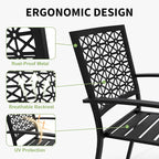 GAOMON 3 Piece Patio Bistro Set, Outdoor Patio Furniture Set - Image 4