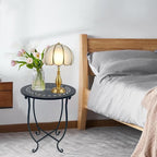 Metal Round Side Table, 2 Pack 14 Inch Bedside Table - Image 2