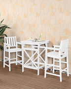 HDPE Outdoor Bar Table, Weather Resistant HDPE Patio High Top Pub Table - Image 3