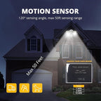 UME 2 Pack 19W LED Flood Light Motion Sensor Outdoor, 2 Adjustable Head - Image 3