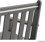 POLYWOOD GNB48GY Vineyard 48" Bench, Slate Grey - Image 7