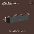Mayne Vista 4ft Modern Window Box Planter - Image 2