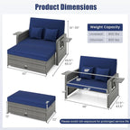 Tangkula Patio Rattan Daybed - Image 4