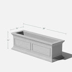 Veradek Brixton Window Box Plastic Planter - Image 2