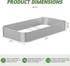 3 Pack Raised Beds for Gardening, Corrugated Galvanized Steel Raised Garden Bed - Image 2