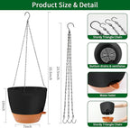 GARDIFE Large Hanging Planter, 12 inch Hanging planters - Image 2