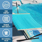 Lazy Daze Hammocks 12 FT Double Quilted Fabric Hammock - Image 6