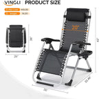 VINGLI Padded Zero Gravity Chair, Lounge Chair - Image 6
