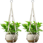 USLAI Macrame Plant Hanger Indoor Outdoor, Fits 4 to 15 Inch Pots, Strong by USLAI