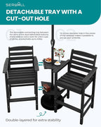 SERWALL Tall Adirondack Chairs Set of 2 - Image 4
