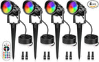 12W RGBW Color Changing Landscape Lights by LemonBest