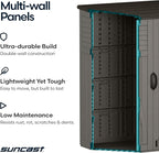 Suncast Outdoor Storage Cabinet Waterproof Resin Vertical Outdoor Storage Shed - Image 7