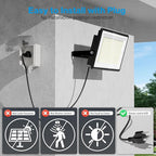 Olafus 2 Pack 200W LED Flood Light Outdoor, 18000LM Super Bright IP66 - Image 2
