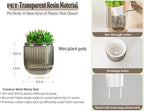 Melphoe Self Watering Pots for Indoor Plants Planter, 4.3 Inch 2 Pack Planters - Image 6