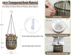 Melphoe 2 Pack Self Watering Hanging Planters Indoor Flower Pots, 6.5 Inch - Image 6
