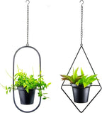 Modern Hanging Planters for Indoor Plants, Metal Plant Hanger by HemePaha