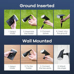 Consciot Solar Spotlights Outdoor, Daylight IP67 Waterproof 2-in-1 Solar Spot - Image 8
