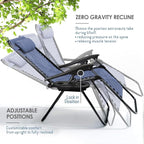 Nestl Zero Gravity Chairs Set of 2, Patio Lounge Chair Outdoor - Image 4