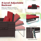 RELAX4LIFE Wicker Patio Outdoor Daybed - Image 3