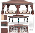 COBIZI Gazebo 12x20 Heavy Duty Gazebos by COBIZI