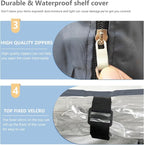 Waterproof Shelf Cover, 600D Heavy Duty Dustproof Storage Wire Rack Covers - Image 7