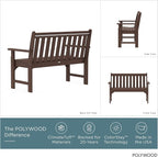 POLYWOOD GNB48MA Vineyard 48" Bench - Image 3