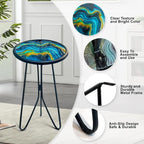 LIFFY Patio Side Tables, Round Decorative Plant Stand & Accent Table - Image 4