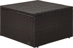 Crosley Furniture Palm Harbor Wicker Outdoor Ottoman Foot Rest - Image 7