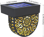 Solar Fence Lights 6 Pack Solar Deck Lights Waterproof LED Powered Step Wall - Image 7