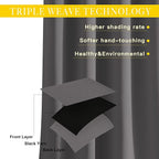 NICETOWN Blackout 118 inch Long Curtain - Image 4
