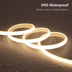 AC 110V COB LED Strip Lights Outdoor Waterproof 65.6ft, 4000K Natural White - Image 2
