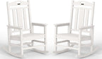 Ciokea Oversized Outdoor Rocking Chairs Set of 2, 380lbs Heavy-Duty Large Patio by CIOKEA